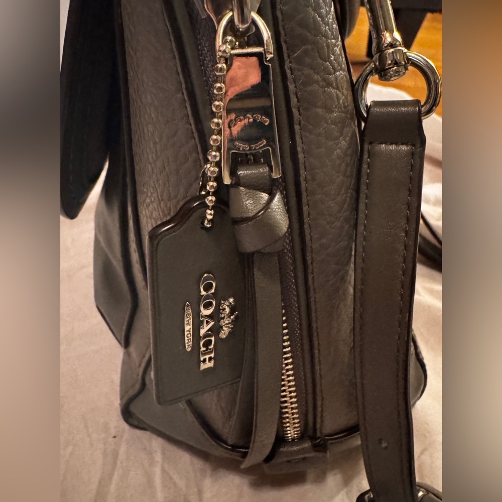 Coach Coach New York, Gray Pebbled leather